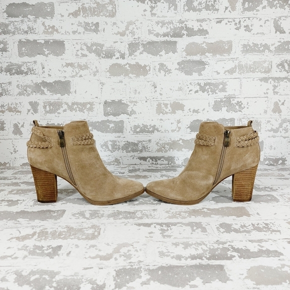 Michael by Michael Shannon Miley Women’s Tan Suede Ankle Boots T495 - Picture 6 of 10